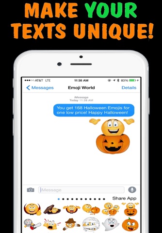 Halloween Emojis Keyboard by Emoji World screenshot 4