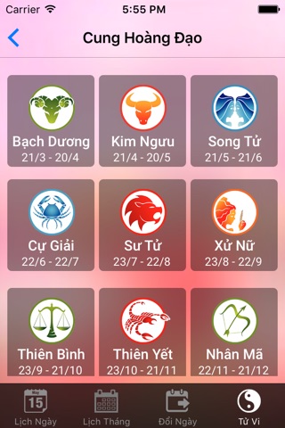 Lịch Tử Vi 2016 - Lịch Vạn Niên xem thông tin ngày, giờ hoàng đạo, tiết khí, xuất hành screenshot 2