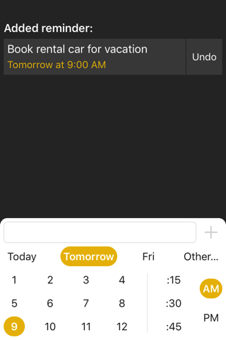 Add Reminder - fast and easy reminders screenshot 2