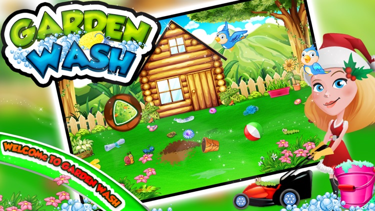 Garden Wash – Cleanup, decorate & fix the house lawn in this game for kids