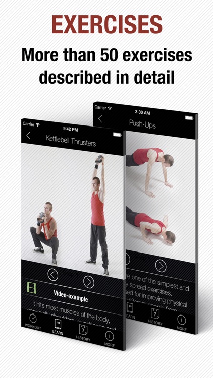 Workout app - instructor for interval wod and hiit tabata training