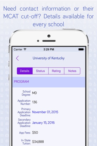 Medical School Application Tracker - Track & organize applications for medicine programs (MD / DO) screenshot 2