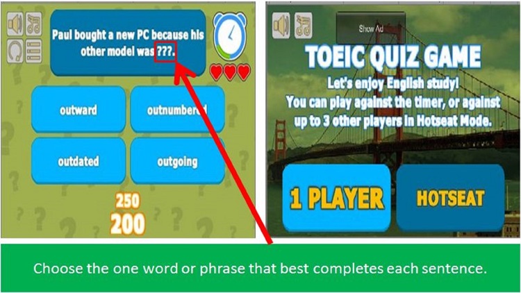 TOEIC Quiz Game