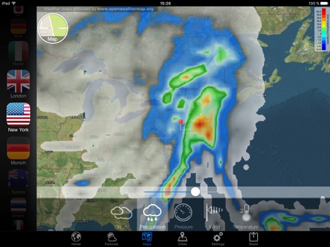 Скриншот из Weather Now Forecast for iPad