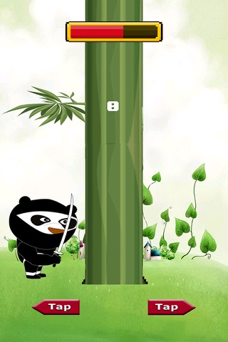 Ninja Panda Cutting - Timberman Edition Game screenshot 4