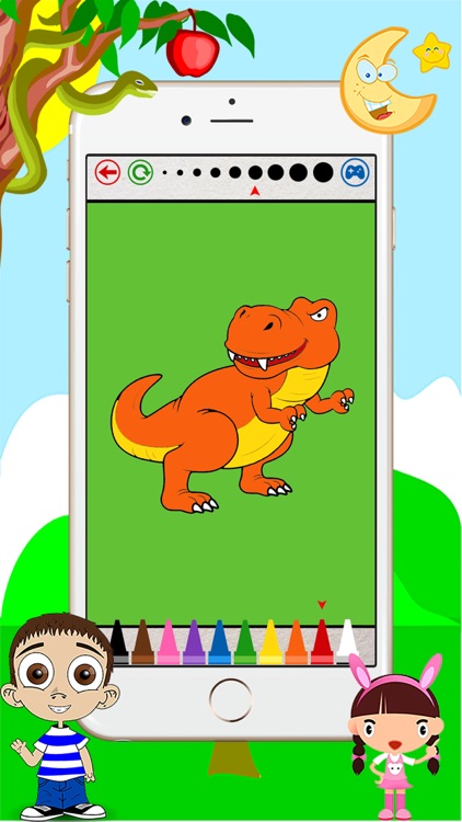 Dino Coloring Book - Dinosaur Drawing for Kids Free Games screenshot-3