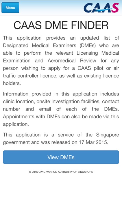 CAAS DME Finder