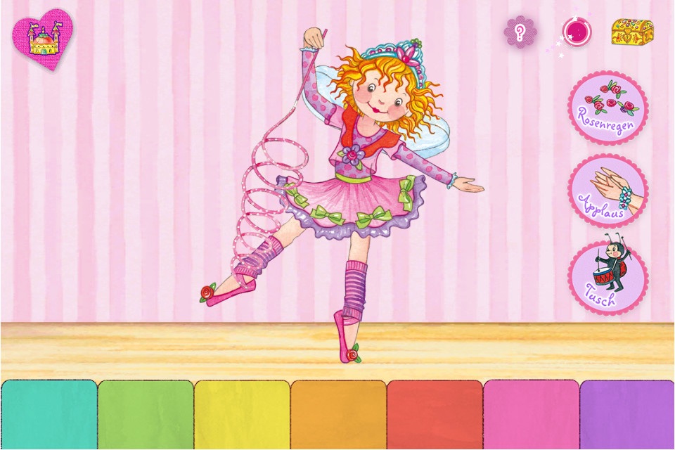 Prinzessin Lillifee Ballettzauber - Bildergeschichte, Tanzspiel, Stickerzauber screenshot 2