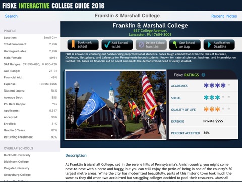 Fiske Interactive College Guide 2016 screenshot 2