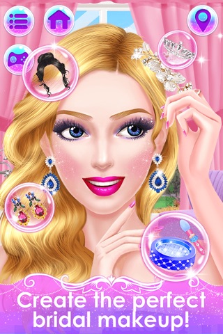 Bridal Makeover Wedding Shop - Beauty Boutique Girls Makeup and Dressup Salon Games screenshot 3