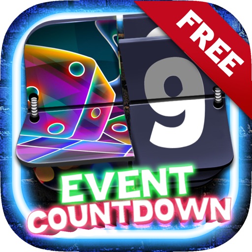 Event Countdown Fashion Wallpaper  - “ Neon Lights ” Free icon