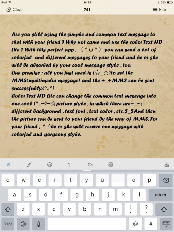 Color Text HD Lite screenshot-4