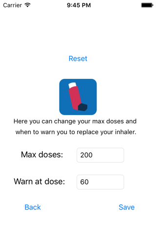 Inhaler Counter App screenshot 3