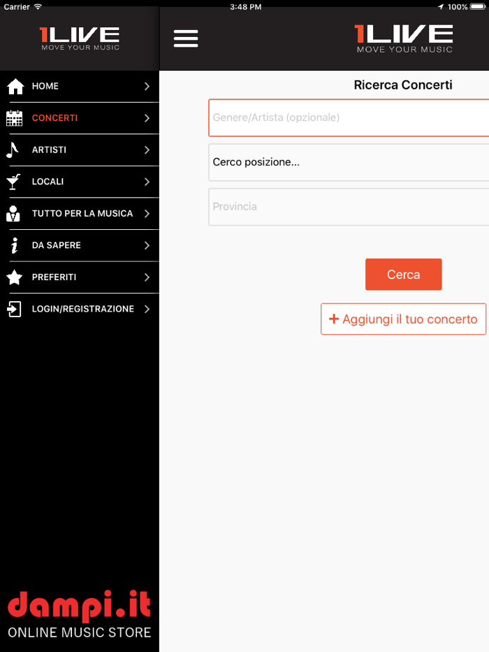 1LIVE - Guida Live Music