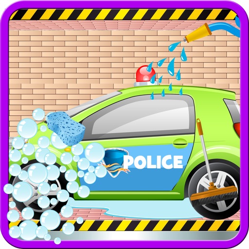 Police Car Wash Salon Cleaning & Washing Simulator Icon