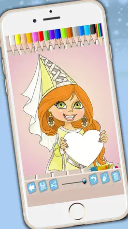 Game screenshot Princesses coloring book - Coloring pages fairy tale princesses for girls mod apk