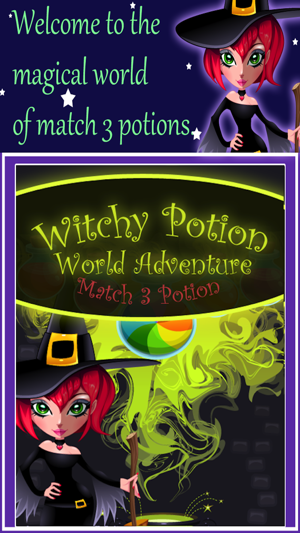 Witchy Potion World Adventure - Match 3 Potion(圖1)-速報App