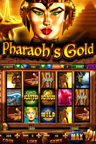 Slots Pharaoh's Gold 2 - FREE Slots your Way with All New Bonus Games in this Grand Cleopatra Casino! screenshot 2