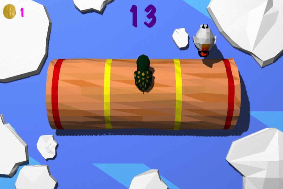 Froggy Log - Endless Arcade Log Rolling Simulator and Lumberjack Game Stay Dry and Dont Fall In The Water! screenshot 2