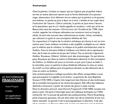Fragonard amoureux – Le dictionnaire de l’exposition du musée du Luxembourg, Paris. screenshot 3