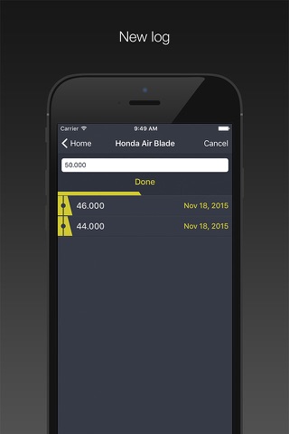 Oil Change Log screenshot 4