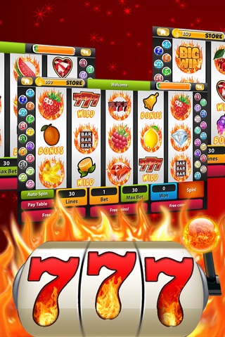 Slots – Sizzling 7's Slot Deluxe: Casino Jackpot Poker Machines of 5-Reels Wizard screenshot 2