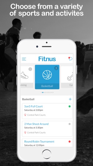 Fitnus - Join/Create Pick-Up Sports & Ac