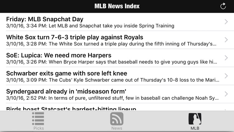 Fantasy Baseball App 2016