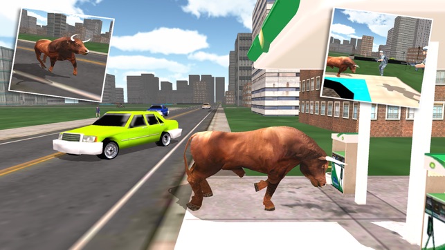 Crazy Angry Bull Attack 3D: Run Wild and Smash Cars(圖2)-速報App