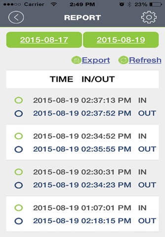 iAttend - Employee Time Track screenshot 2