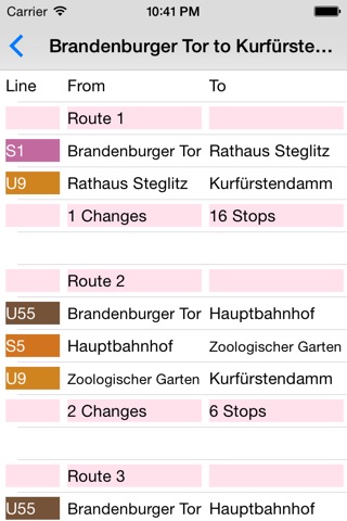 Berlin Subway Route Planner screenshot 2