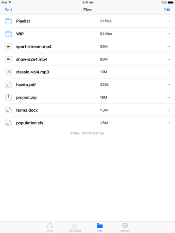 Скриншот из QWE Downloads PRO. Downloader and File Manager