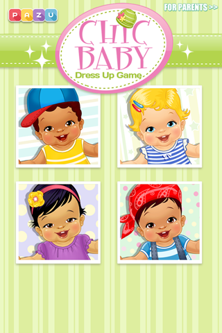 Chic Baby - Baby Care & Dress Up Game for Kids, by Pazu screenshot 3