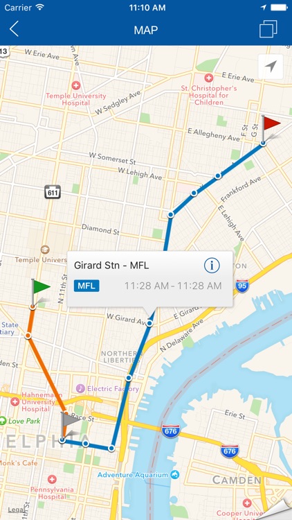 ezRide Philadelphia SEPTA - Transit Directions for Bus, Subway and Rail including Offline Planner