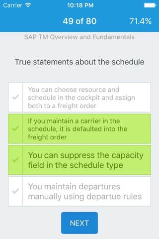 SAP TM 9.1 Certification Practice screenshot 3