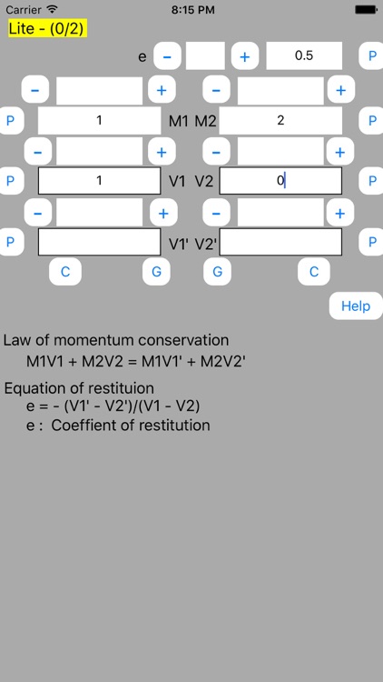 Collision Calculator Lite