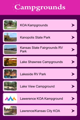 Kansas Campgrounds and RV Parks screenshot 2