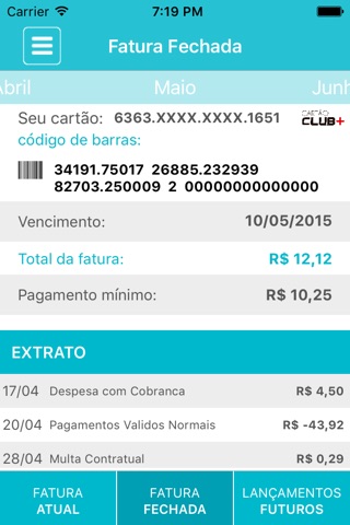 Cartão Club+ screenshot 2