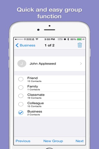 Contacts Plus Lite — With Group Message and Email screenshot 2