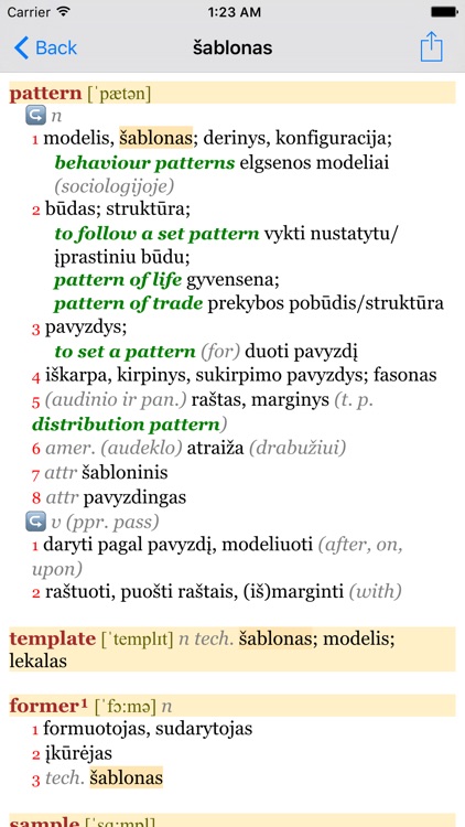 Anglonas - the English-Lithuanian dictionary