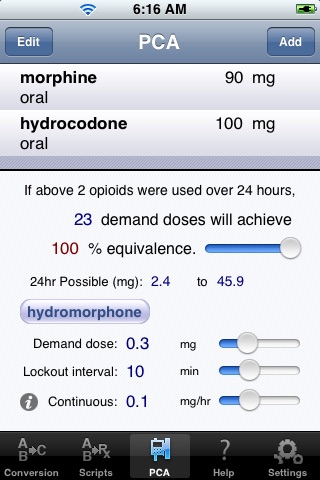 eOpioid™ : Opioids & Opiates Calculator screenshot 3