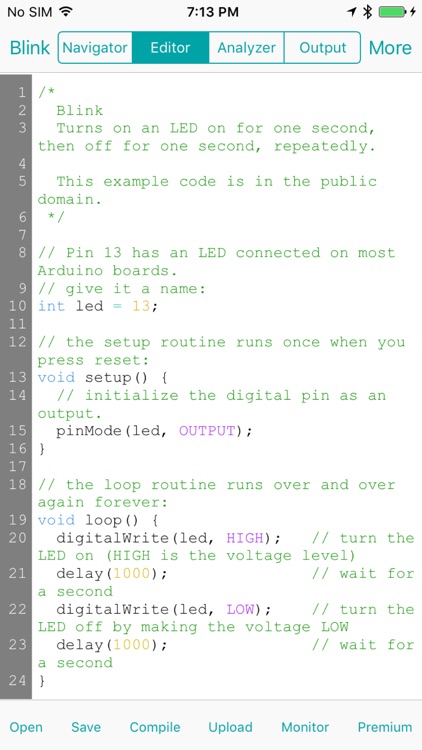 ArduinoCode - Arduino IDE (Compiler, Uploader & Serial Monitor)