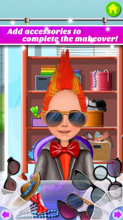 Hair Salon Makeover - Cut, Curl, Color, Style Hair