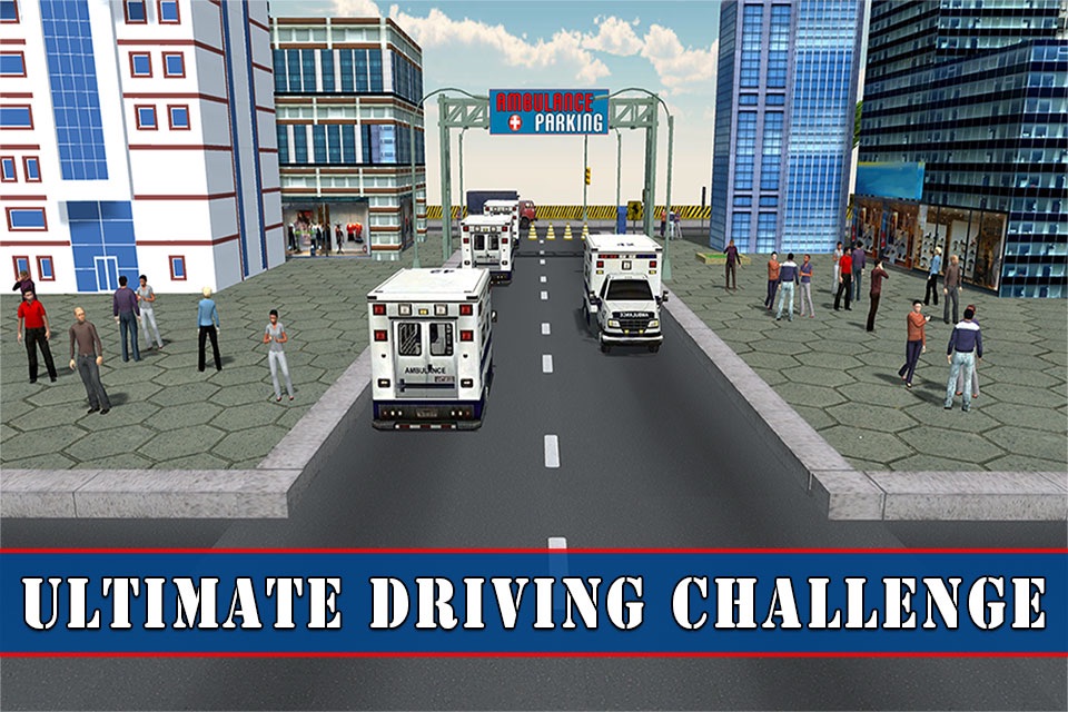 Ambulance Hospital Parking – Drive & park vehicle in this extreme driver simulator game screenshot 2