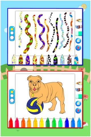 Puppies Dog coloring book for children : Draw and Paint screenshot 2