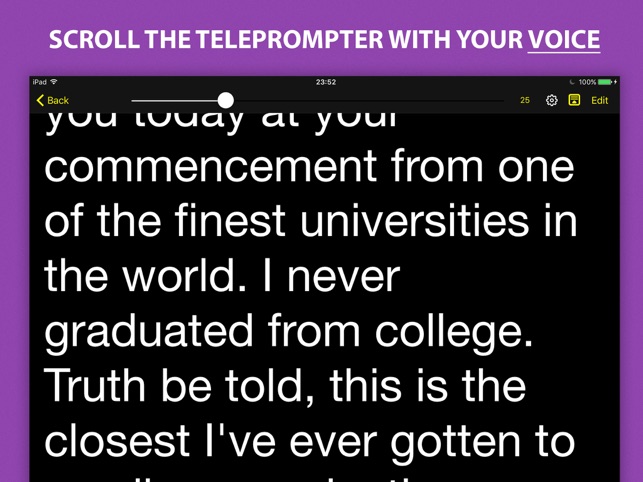 Voice Teleprompter - Speech Prompter with Smart Scrolling(圖1)-速報App