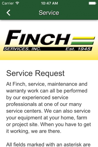 Finch Services, Inc. screenshot 3