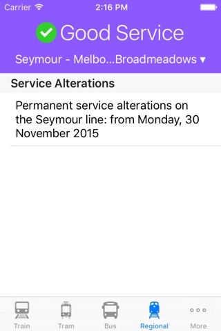 PTnotify - Disruption Information for Public Transport in Melbourne screenshot 4