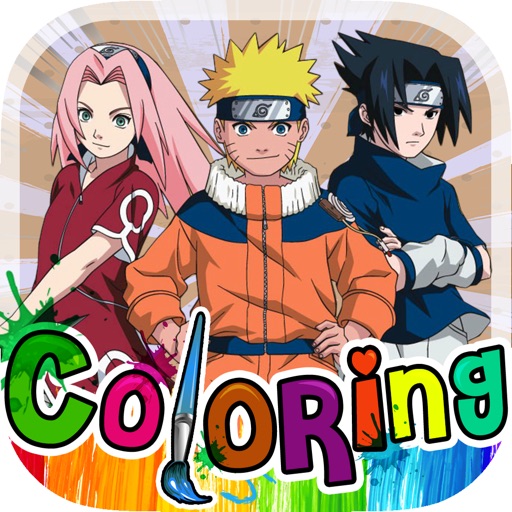 Coloring Anime Book Ninja Shippuden Free Edition icon