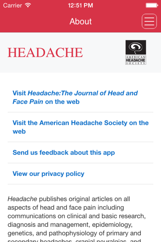 Headache:The Journal of Head and Face Pain screenshot 2